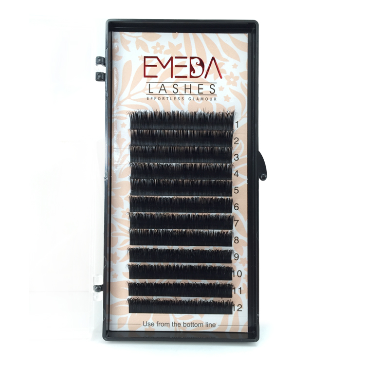 Fast Shipping Real Mink Fur Eyelash Extension with wholesale Price Mink Lash Extensions with Private Box YY134