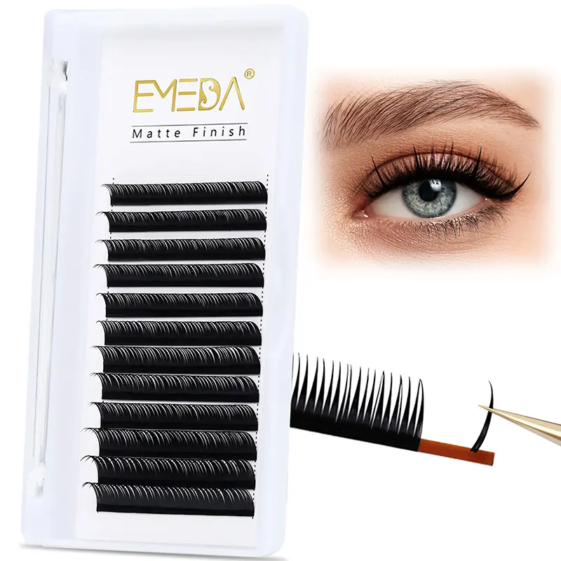 Private Label Wholesale Light and Soft Manga Effect Wet Lash Extension