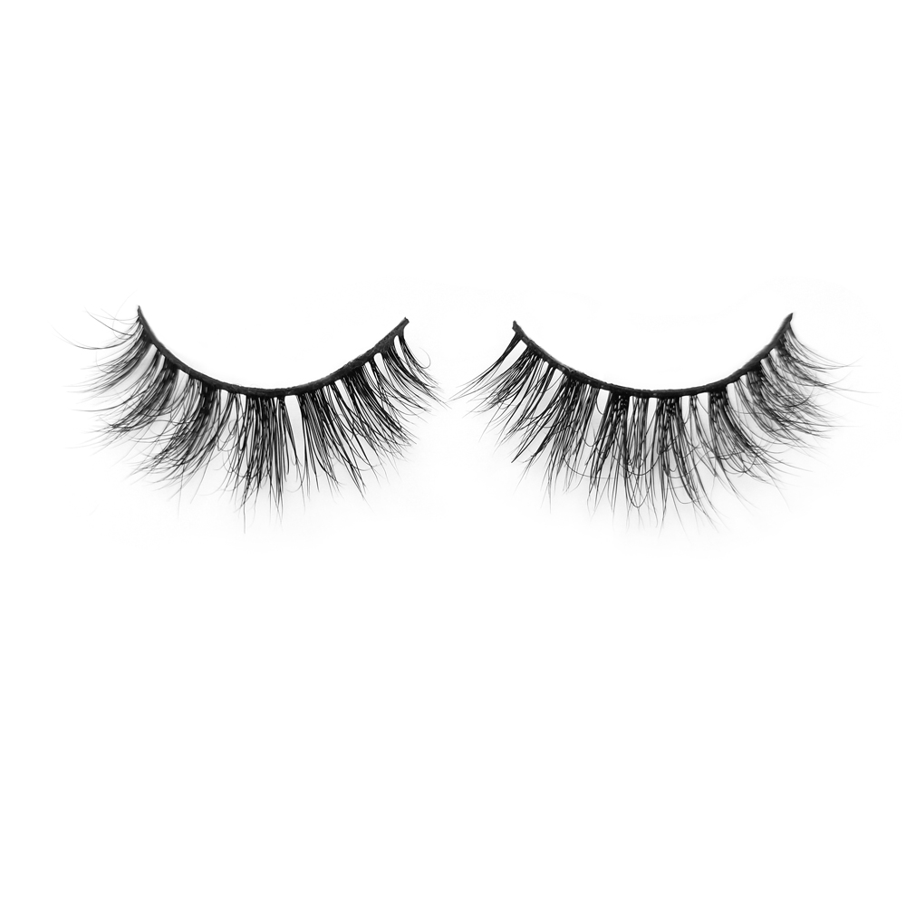 Best Wholesale Price for Soft/Lightweight 3D Mink Fur Eyelashes 22MM Black Band Strip Lashes with Customized Package YY85