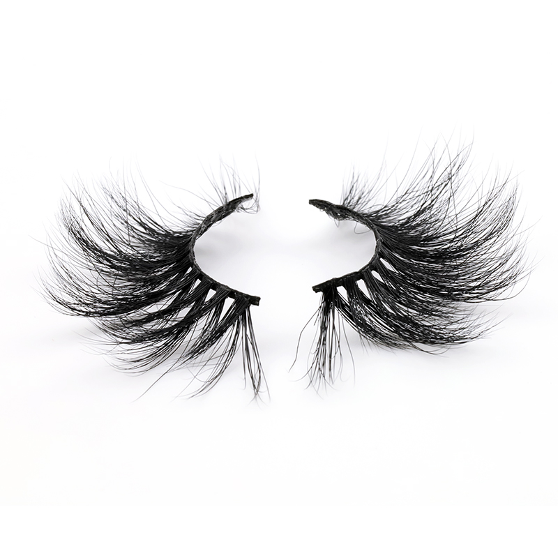 Active demand private label 25mm 3D mink eyelash real and soft  high-quality  YL