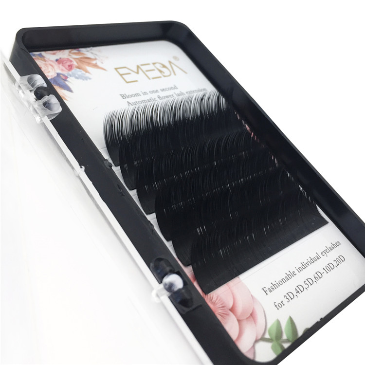 Private Package and Logo for Easy Fan Blooming Volume Eyelash Extension 0.03 0.05 0.07mm Thickness YY39