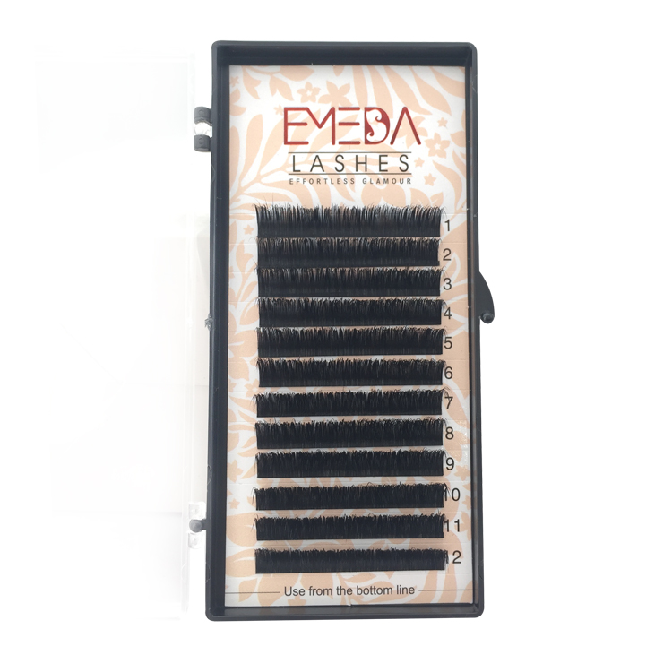 Private Label for 100% Real Mink Fur Eyelash Extension C D Curl in the UK/US JN33