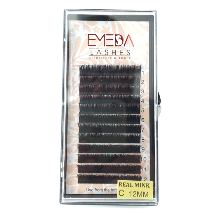 Individual lashes Mink Eyelash Extensions Wholesale Price Private Label JN01