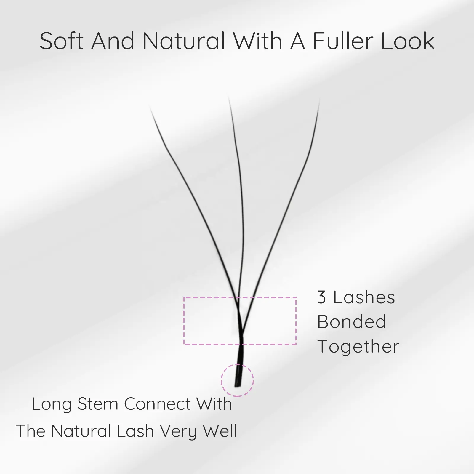 W lash extension Soft material Long-lasting Personalized options Low maintenance