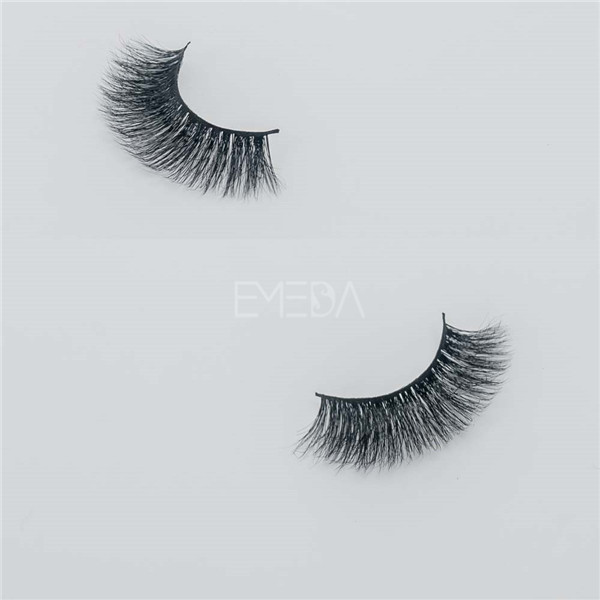 Permanent false eyelashes 3D mink fur material E15