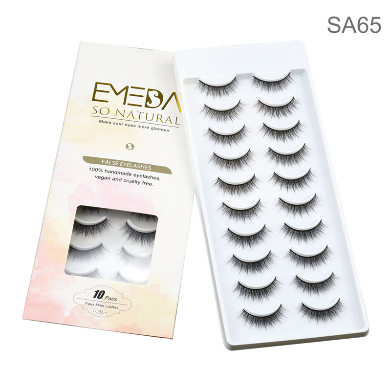 The hottest selling 10 pair Faux mink strip false lash