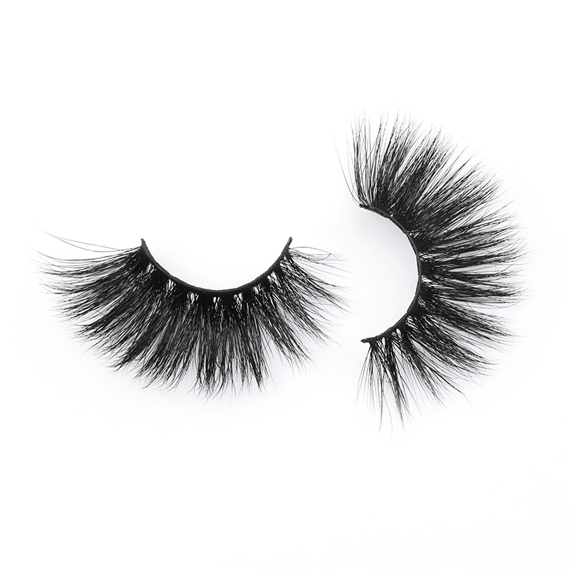 25mm 8D Mink Hair False Eyelashes Dramatic Long Wispies Fluffy Lashes 2020 EL JN