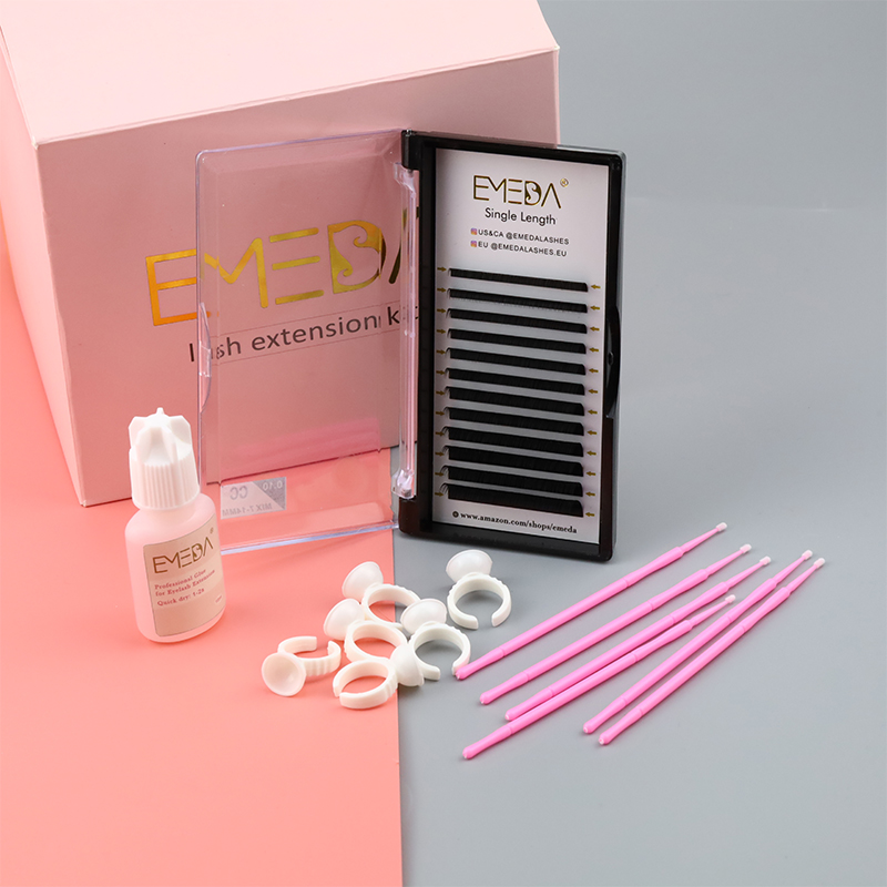 knot flare premium 0.03 0.05 0.07mm volume eyelash extension customized box