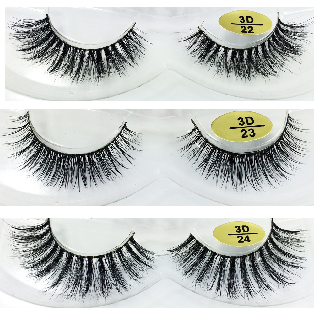 100% Long 3D Mink Eyelashes,Mink Lashes UK JH002-PY1