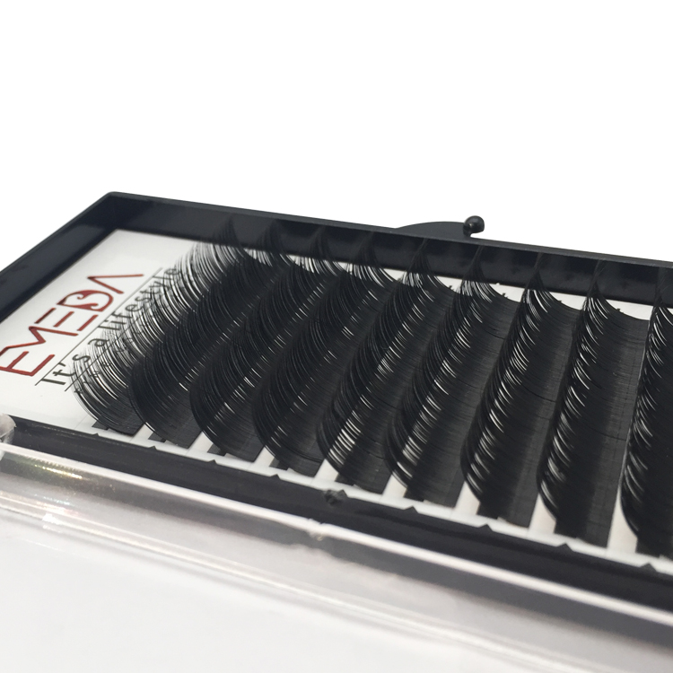 Inquiry for matte black ellipse flat eyelash extensions private label service 0.12/0.15/0.20 thickness  JN82