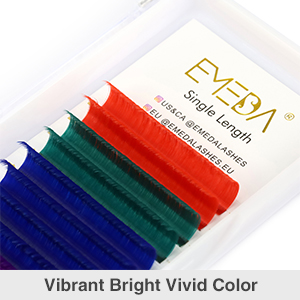 Emeda Premium Colorful Eyelashes Extension Manufacture 