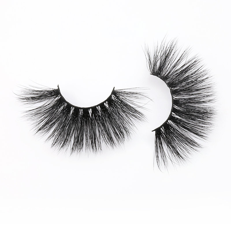 25mm 8D Mink Hair False Eyelashes Dramatic Long Wispies Fluffy Lashes 2020 EL JN