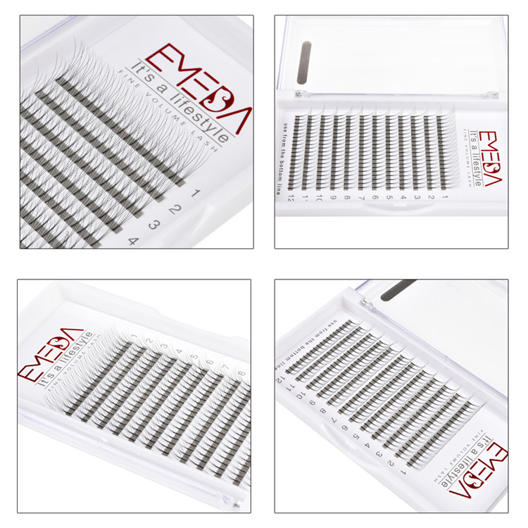 3D Premade Volume Lashes Cluster eyelash extension Private Label 