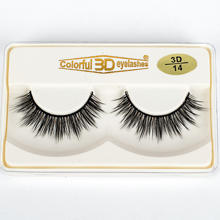 3D silk eyelashes strip fiber eye lashes JH010