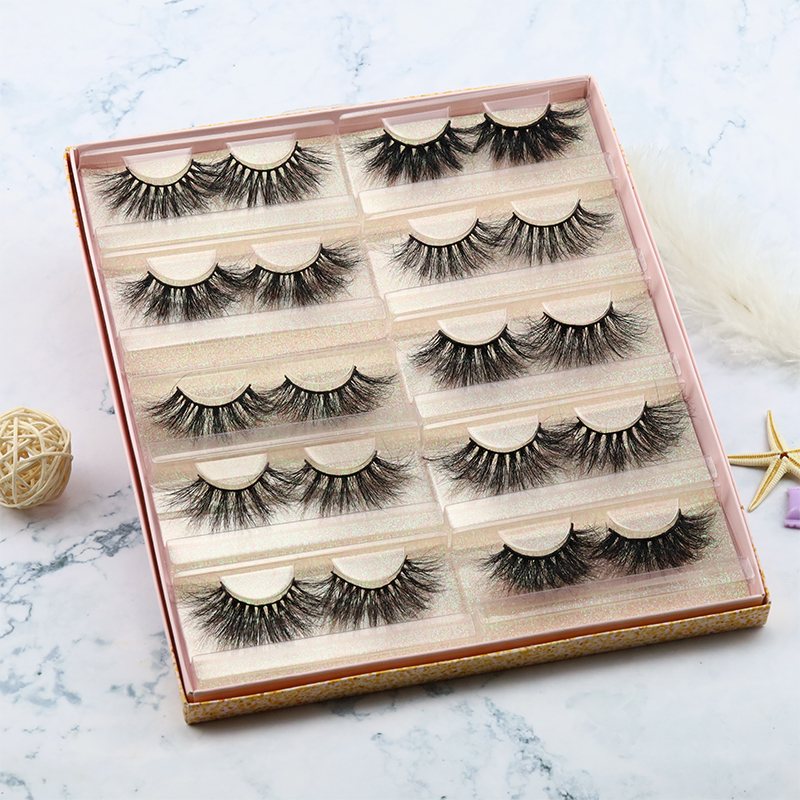 Wholesale Private label mink lashes and packaging XJ47