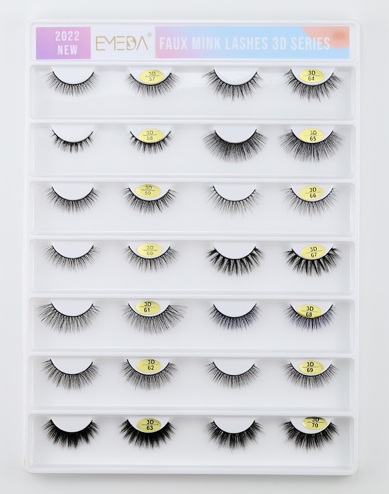 2022 new wholesale 3D Korea PBT Fiber Faux Mink eyelashes in UK/US