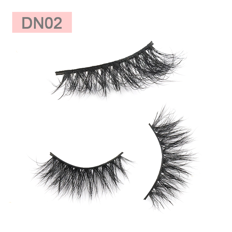 Best Selling Real Mink Strip Lashes with Private Box 100% Mink Fur Eyelashes in the US ZX
