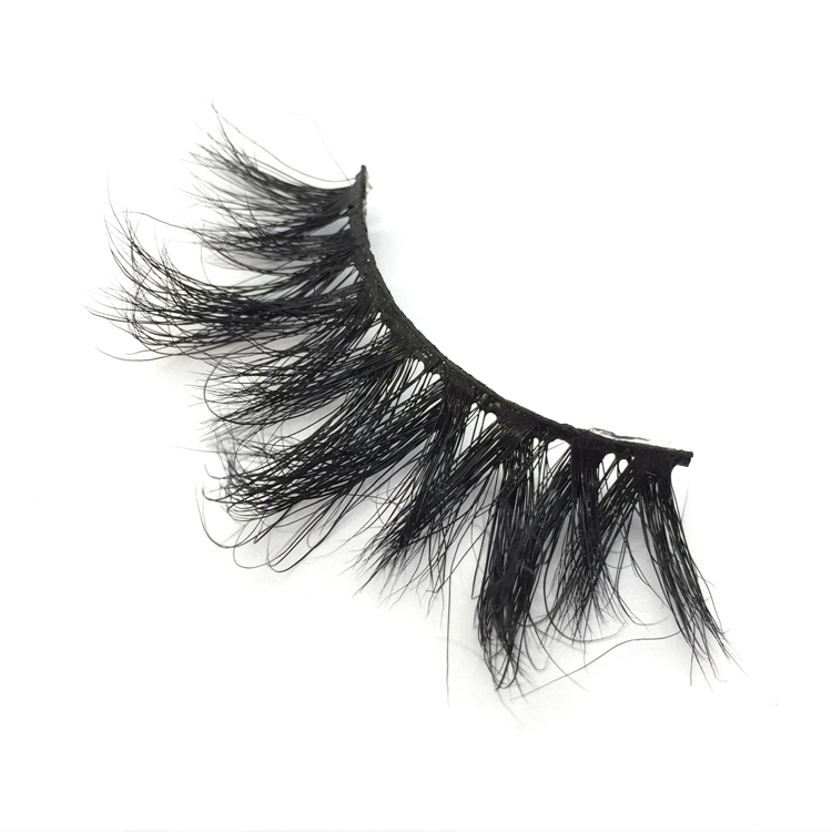 25mm Mink 3D Lashes Long Volume Mink Eyelashes False Strip Eyelashes YL10