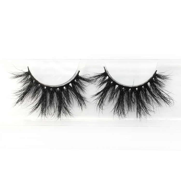 25mm Long 3D Mink Eyelashes 100% Siberian Fur Dramatic Look Handmade Strip Lashes for Makeup XJ13