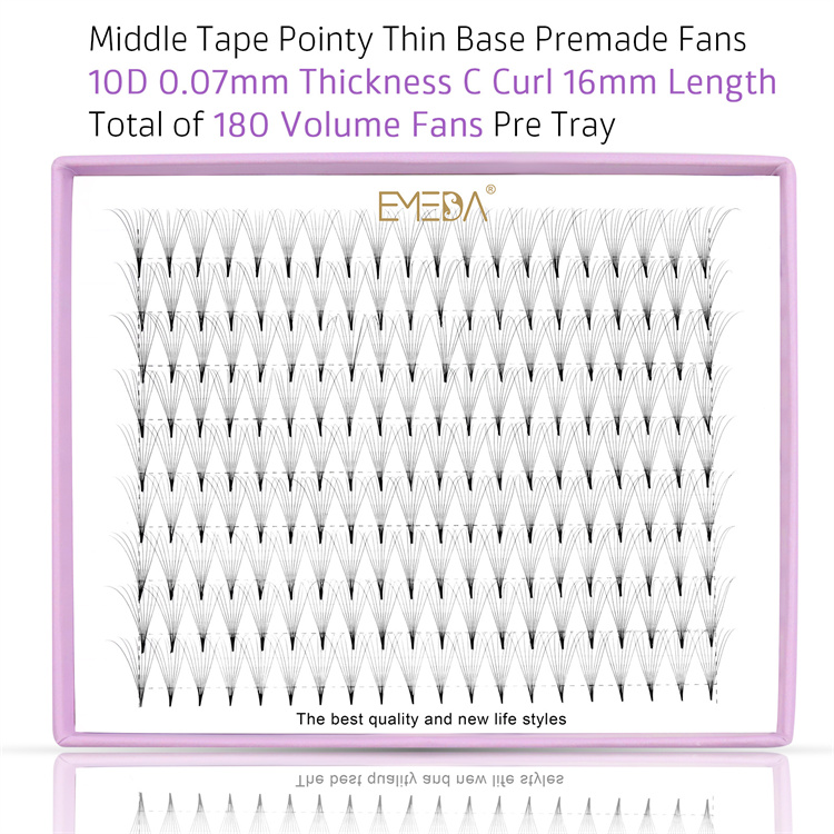 wholesale 9rows tray premade fans eyelash extension JN