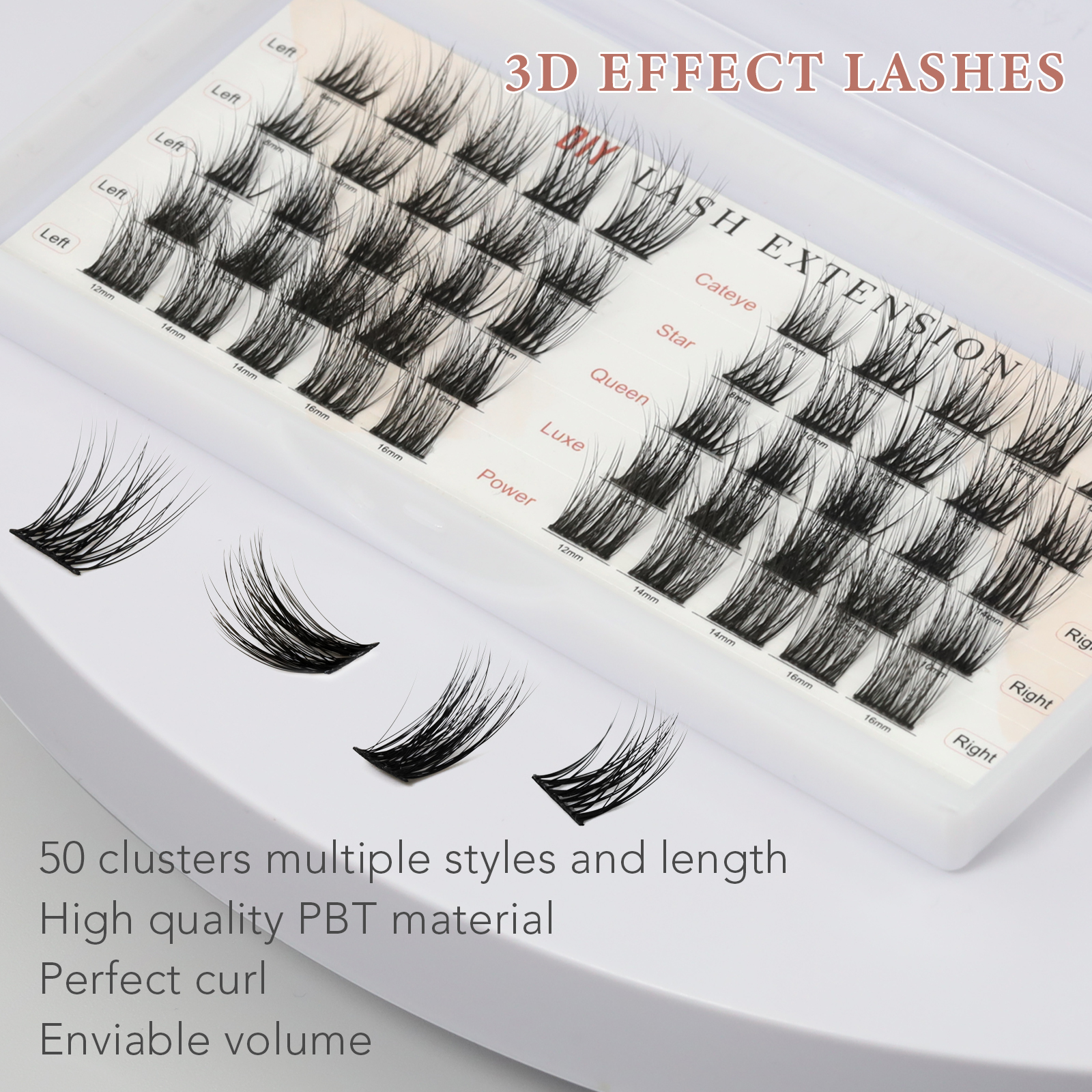 Hot selling DIY segmented cluster lashes USA/UK YL