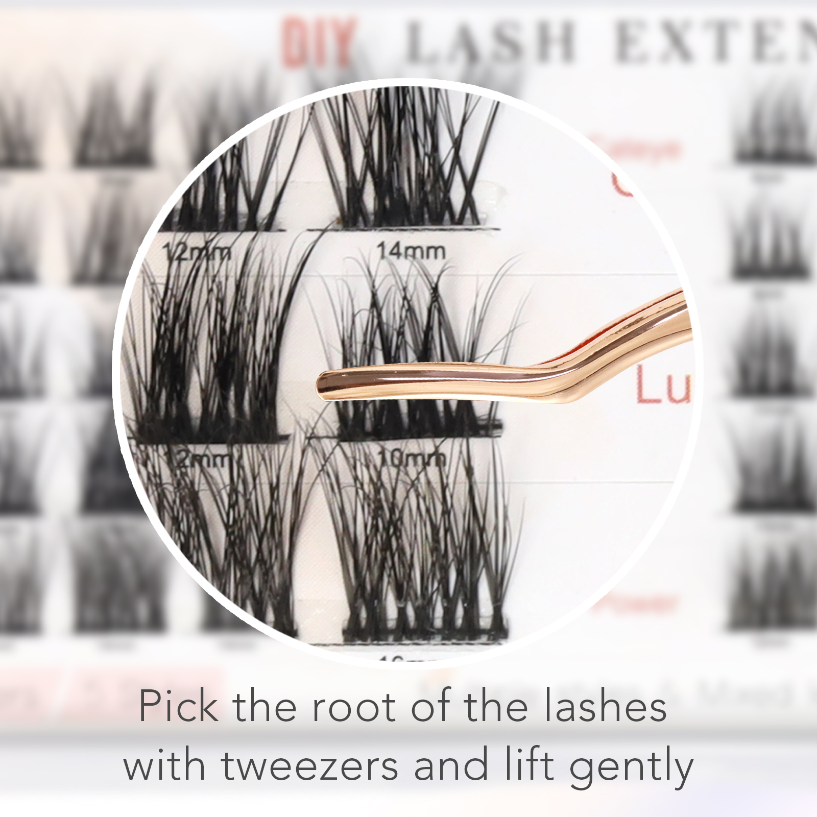 Hot selling DIY segmented cluster lashes USA/UK YL