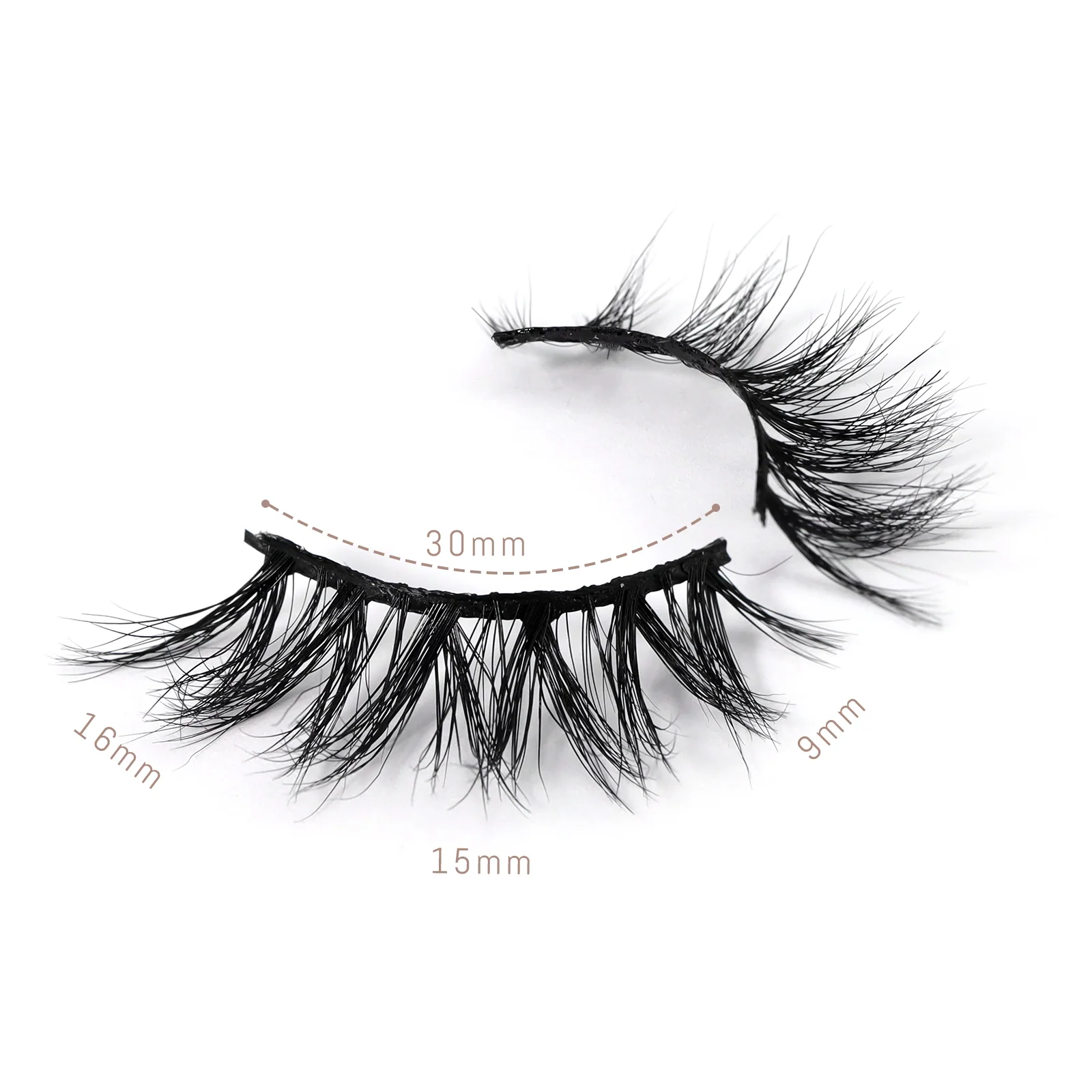 25mm Fluffy Mink False Eyelashes Long Dramatic and Thick 5D Mink Lashes for Wispy Volume g