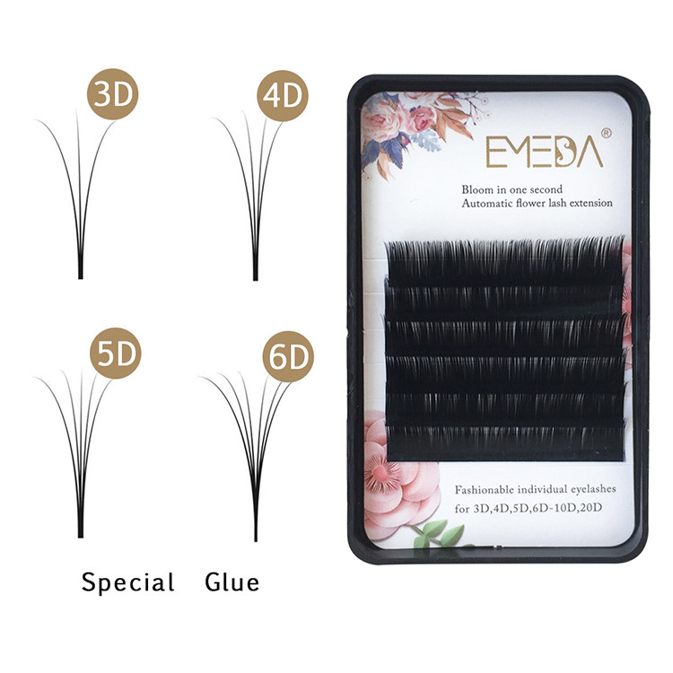 wholesale price a second automatic blooming volume eyelash YL