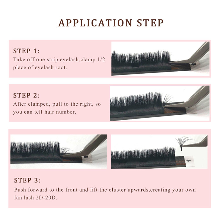 wholesale price a second automatic blooming volume eyelash YL