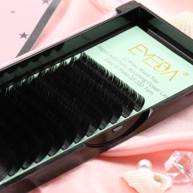 Wholesale private label blooming volume eyelash extension vendor Easy to make 2D-20D fans USA YL93