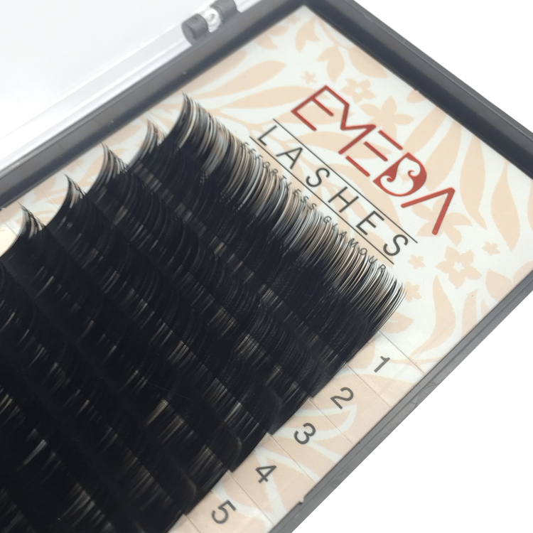 Professional volume lash extensions vendor manufacturer wholesale 0.03-0.25mm thickness 7-18mm length J/B/C/D curl UK YL70