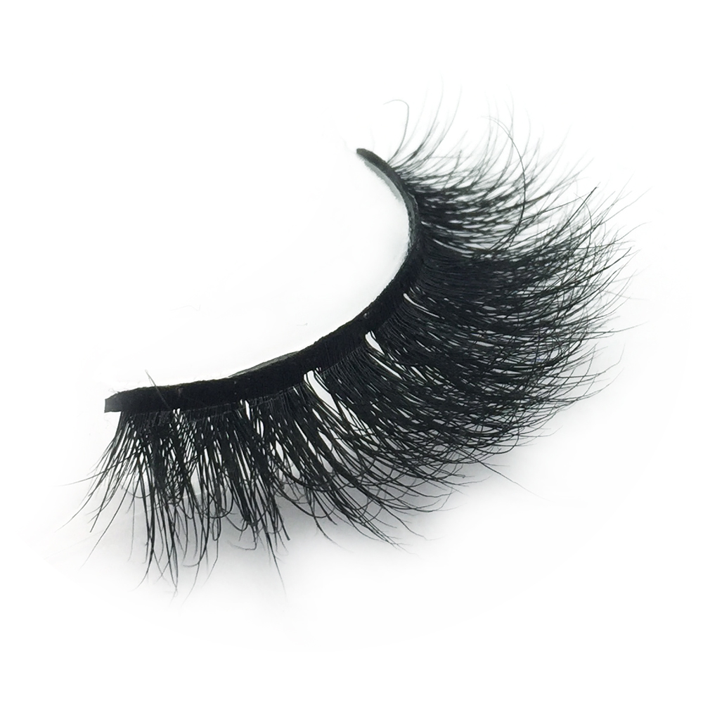 Wholesale Eyelash Vendor False 100% Real Mink Fur  3D Strip Eyelashes with Private Package in the US YY81 