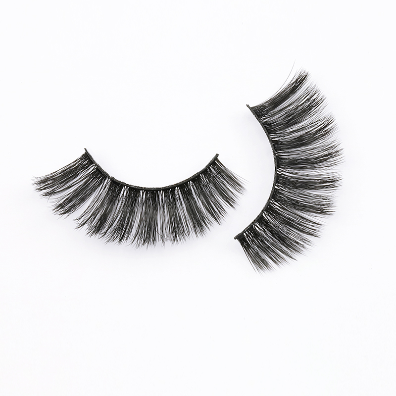 Top quality 3D silk false eyelashes best quality silk lashes vendor with wholesale price private label eyelash glue  2020 YL105