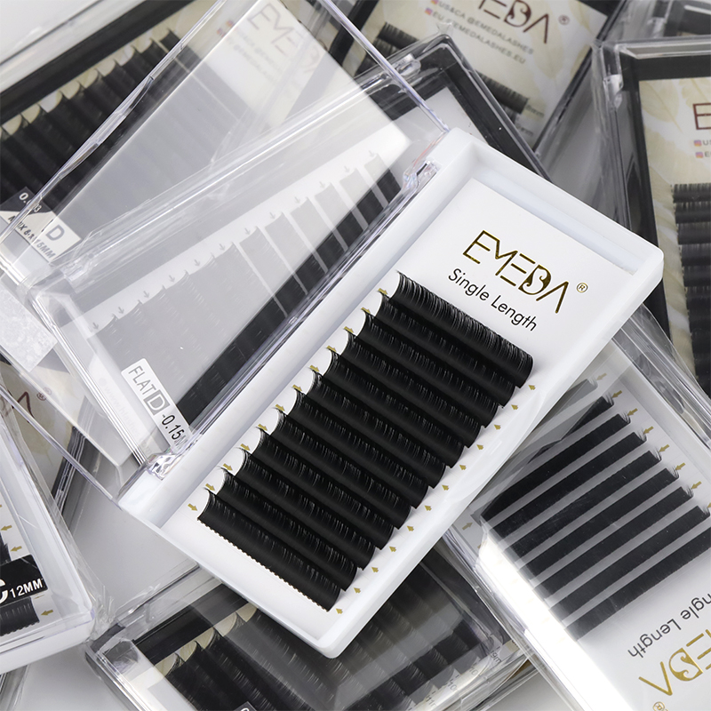 Zero touch ellipse flat eyelash extensions manufacturers USA/UK YL