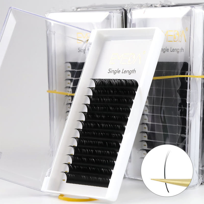 Zero touch ellipse flat eyelash extensions manufacturers USA/UK YL