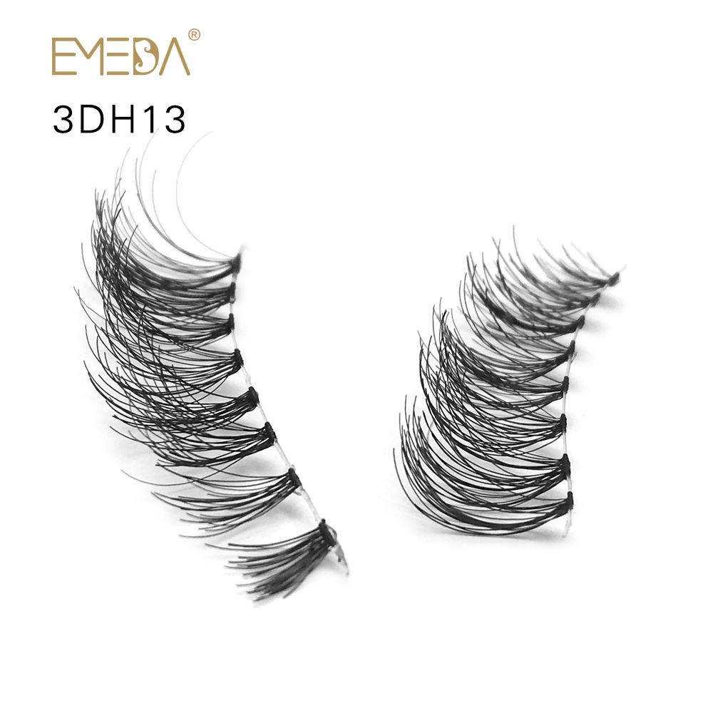 Hot Selling Human Hair Eyelashes Factory Manufacturers Customized Package YL33
