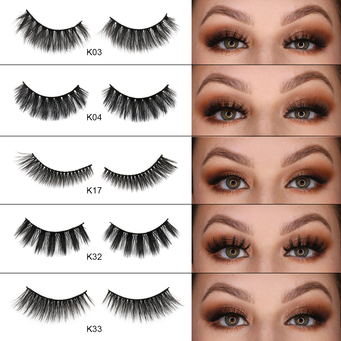 EMEDA 2022 New K series Faux mink false eyelashes 