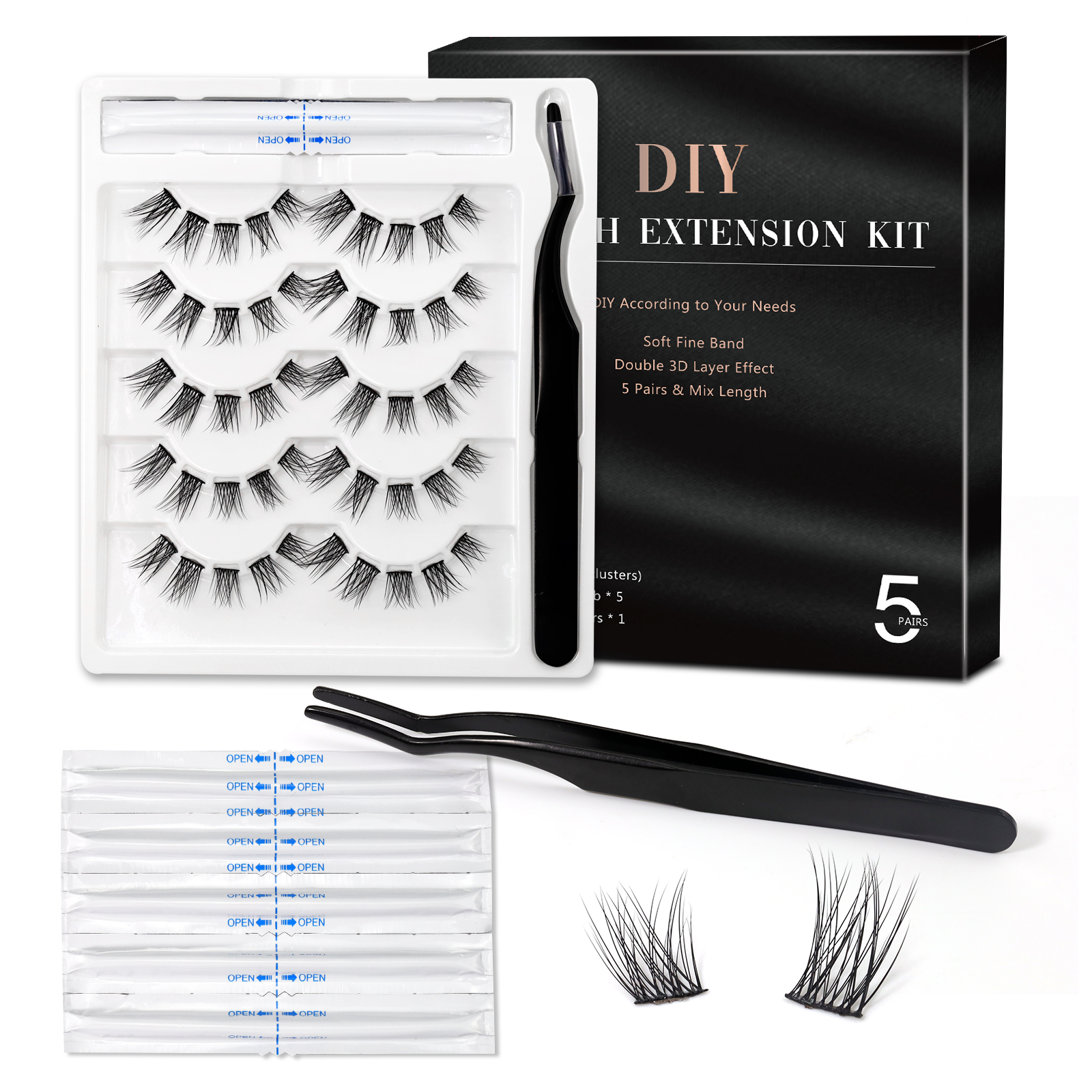 Private label DIY segmented lash USA YL