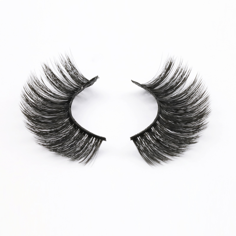 Top quality 3D silk false eyelashes best quality silk lashes vendor with wholesale price private label eyelash glue  2020 YL105
