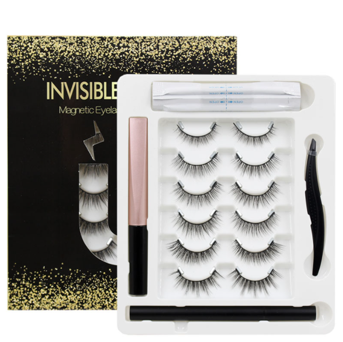 Buy best quality invisible magnetic lashes invisible magnetic eyeliner JN
