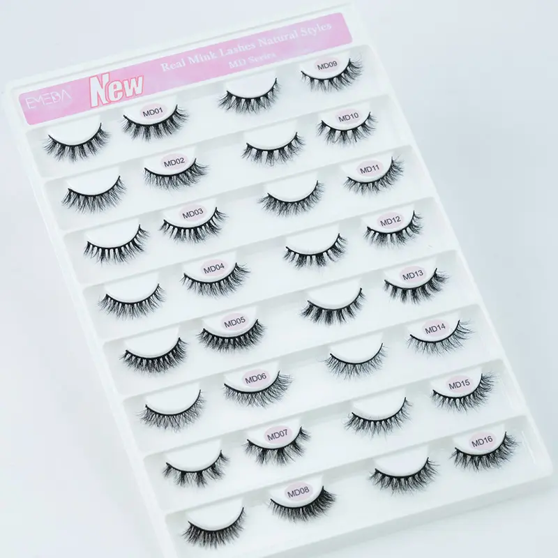 High quality real mink lashes Cruelty free Comfortable to wear Natural style