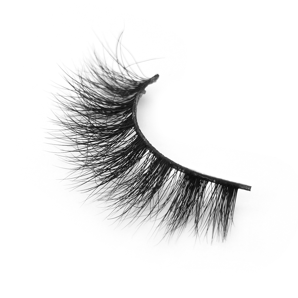 Customized Box for 100% Handmade 3D Real Mink Fur Strip Lashes with Wholesale Price YY52