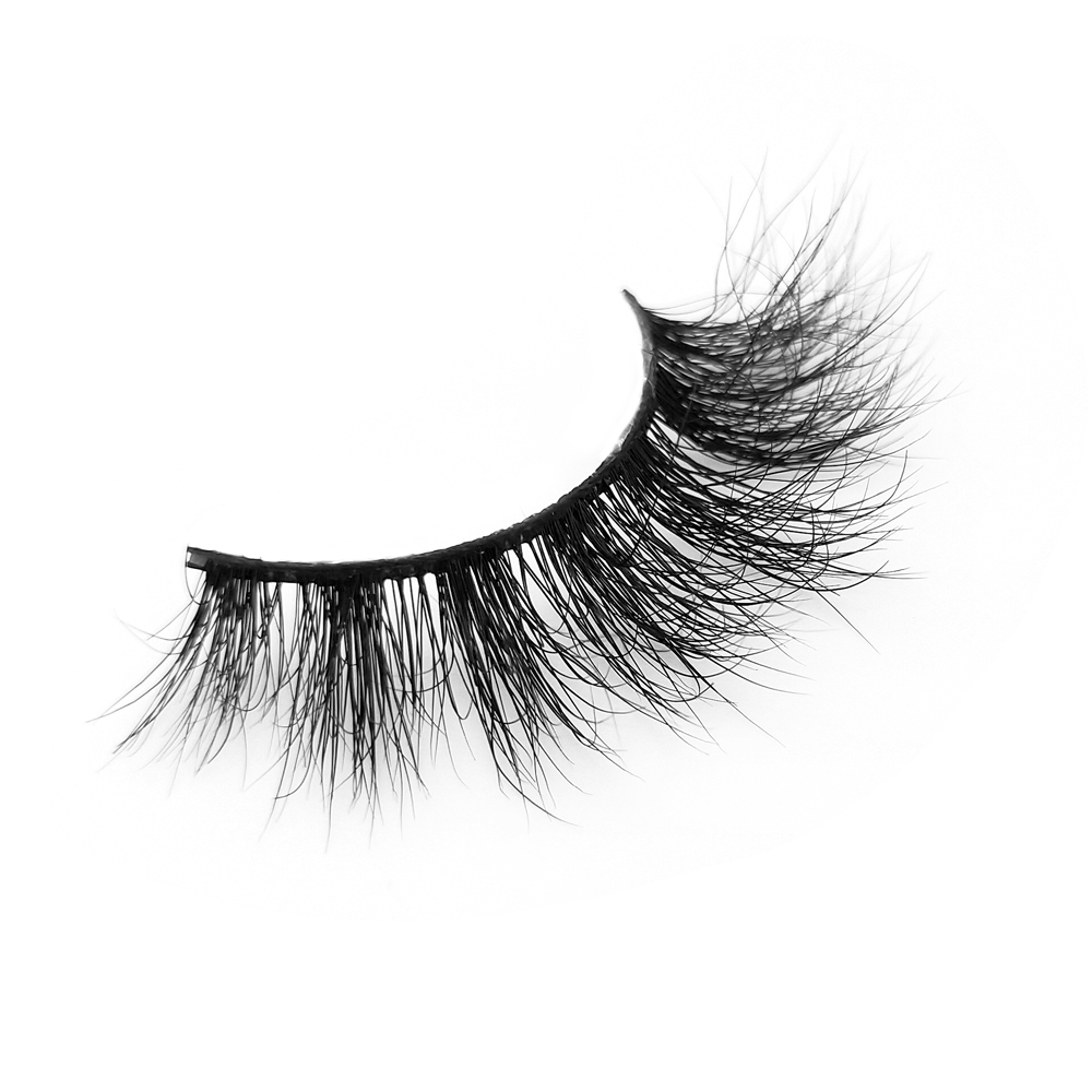 Customized Box for 100% Handmade 3D Real Mink Fur Strip Lashes with Wholesale Price YY52