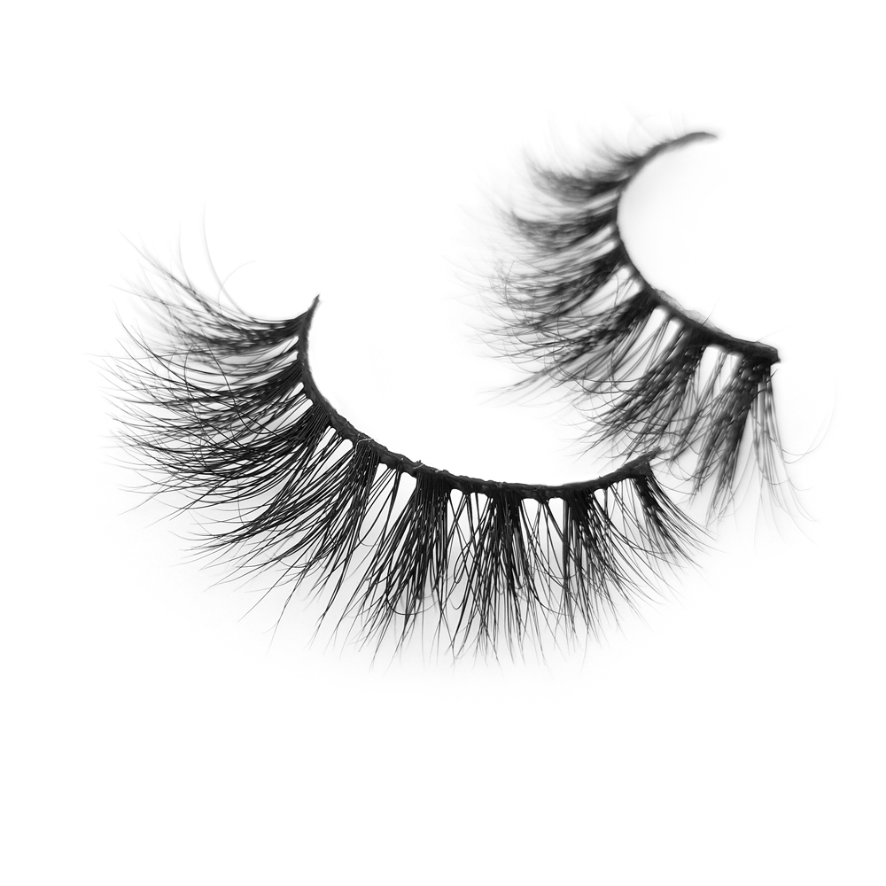 Imported Fiber 5D Mink False Eye lashes Handmade Reusable Long Cross Makeup Natural 3D Fake thick black eyelashes XJ12