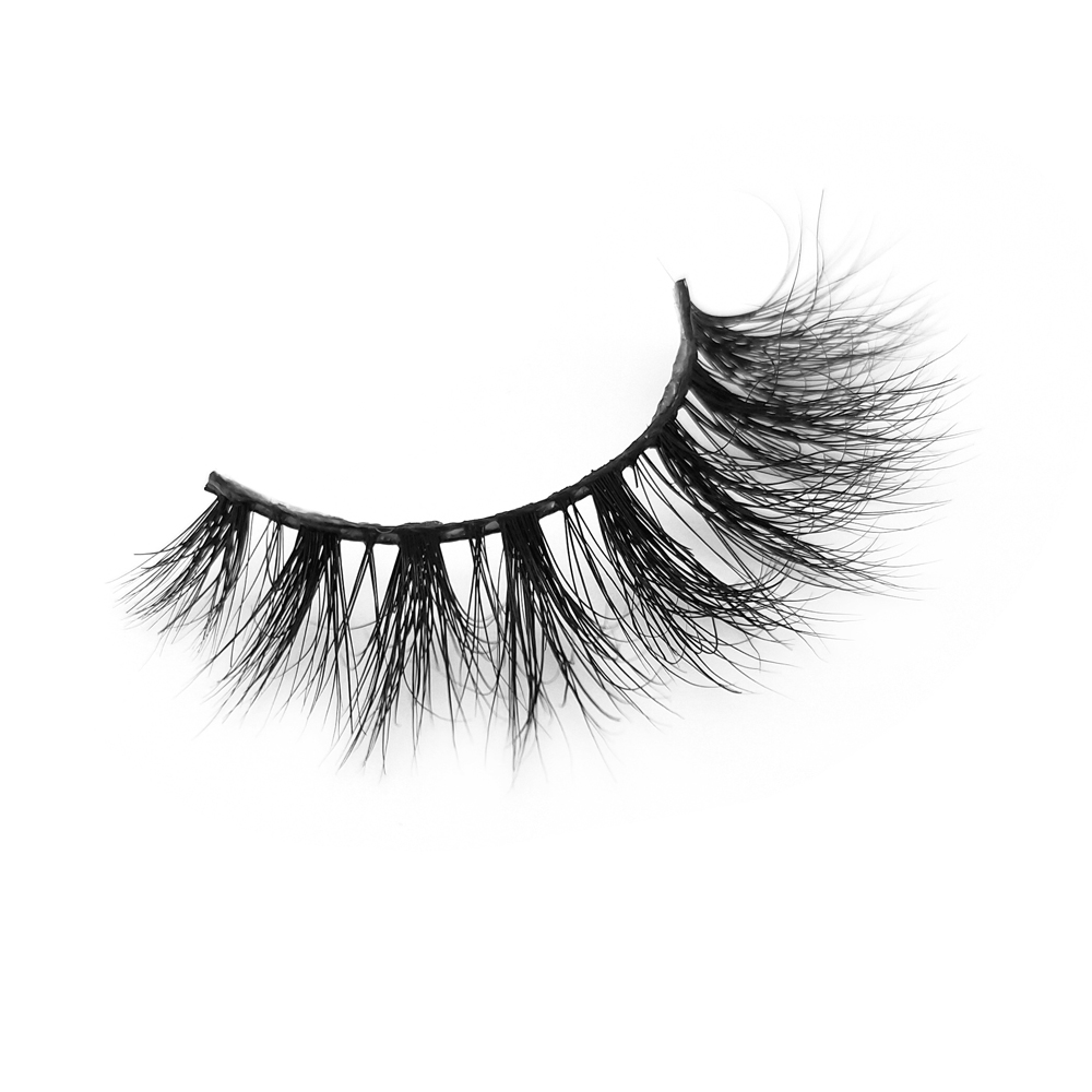 Imported Fiber 5D Mink False Eye lashes Handmade Reusable Long Cross Makeup Natural 3D Fake thick black eyelashes XJ12