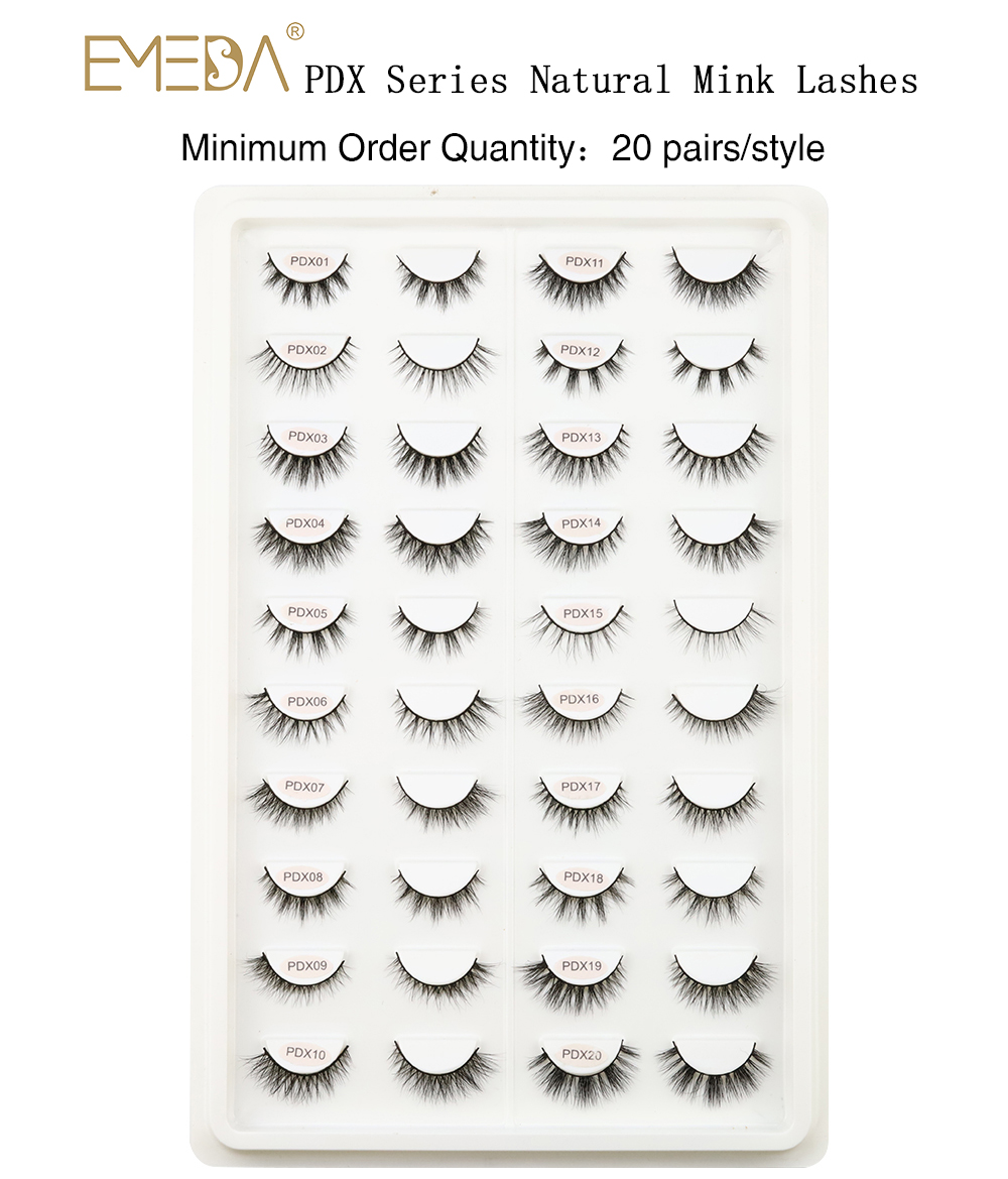 EMEDA New Natural Real Mink lashes Wholesale-YZZ