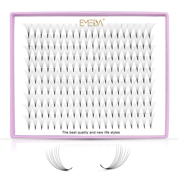 Hot selling pointy base 180 fans premade volume fan lashes  UK/USA/PL YL