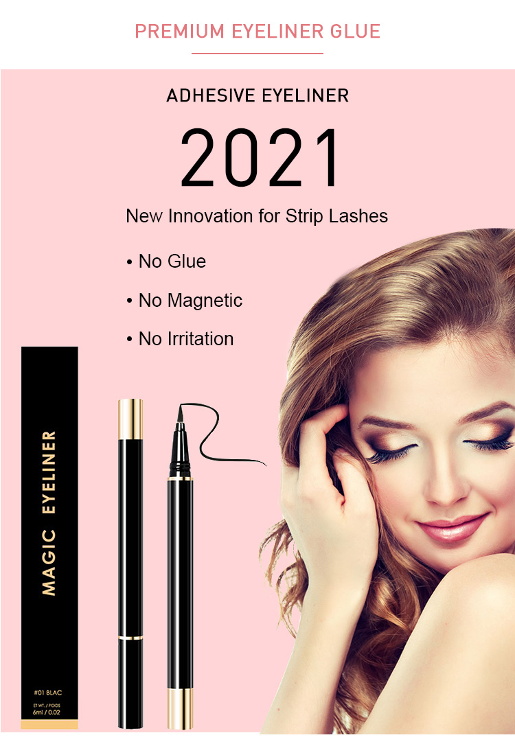 Magic adhesive eyeliner pen 2 in 1 wholesale USA HP06