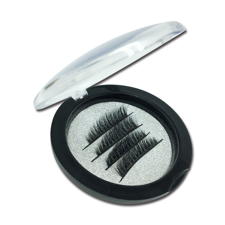 Factory Wholesale Handmade Silk Eyelash Strip Magnet Lash JE62