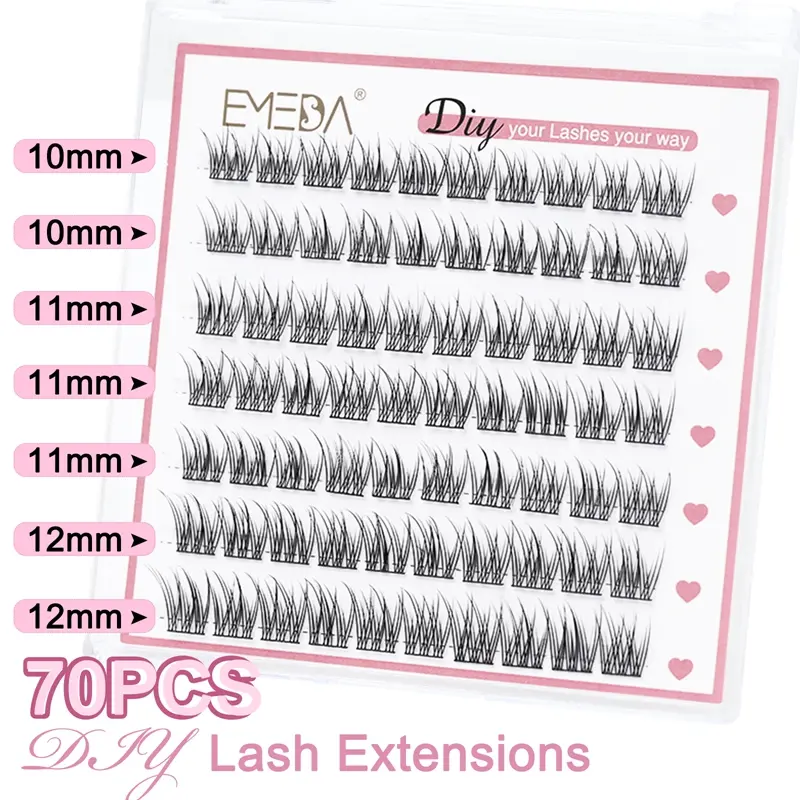 Best natural lash clusters Lightweight Private Label Easy To Use At Home UK Wholesale